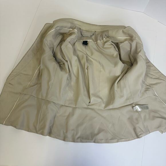 White House Black Market Beige Blazer Jacket Size 2 - Tailored Fitted Blazer - Picture 4 of 10